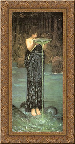 Amazon.com: Circe Invidiosa 24x14 Gold Ornate Wood Framed Canvas